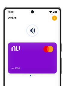 Un celular con la pantalla de Google Wallet
